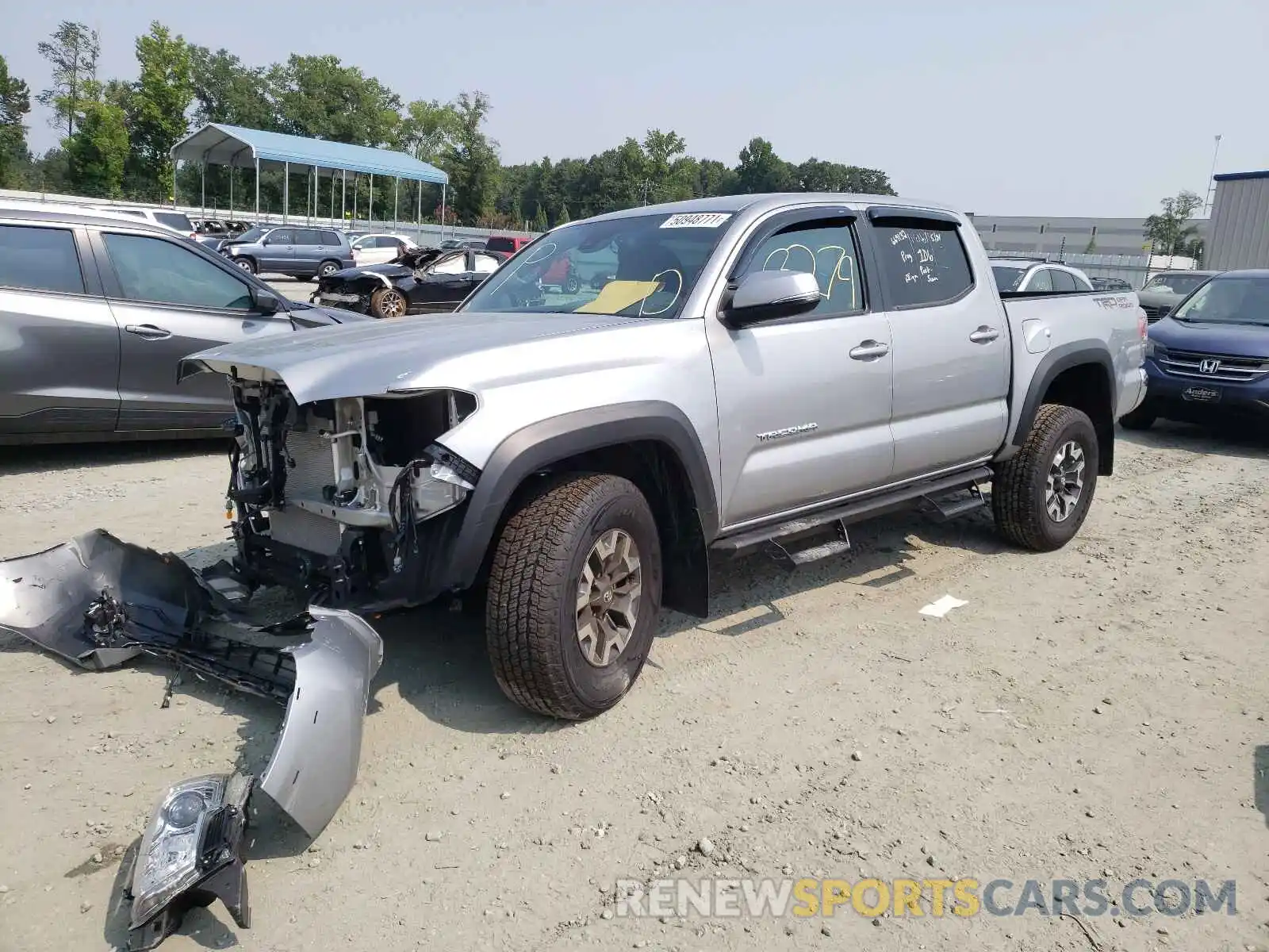 2 Photograph of a damaged car 3TMAZ5CN9MM147287 TOYOTA TACOMA 2021