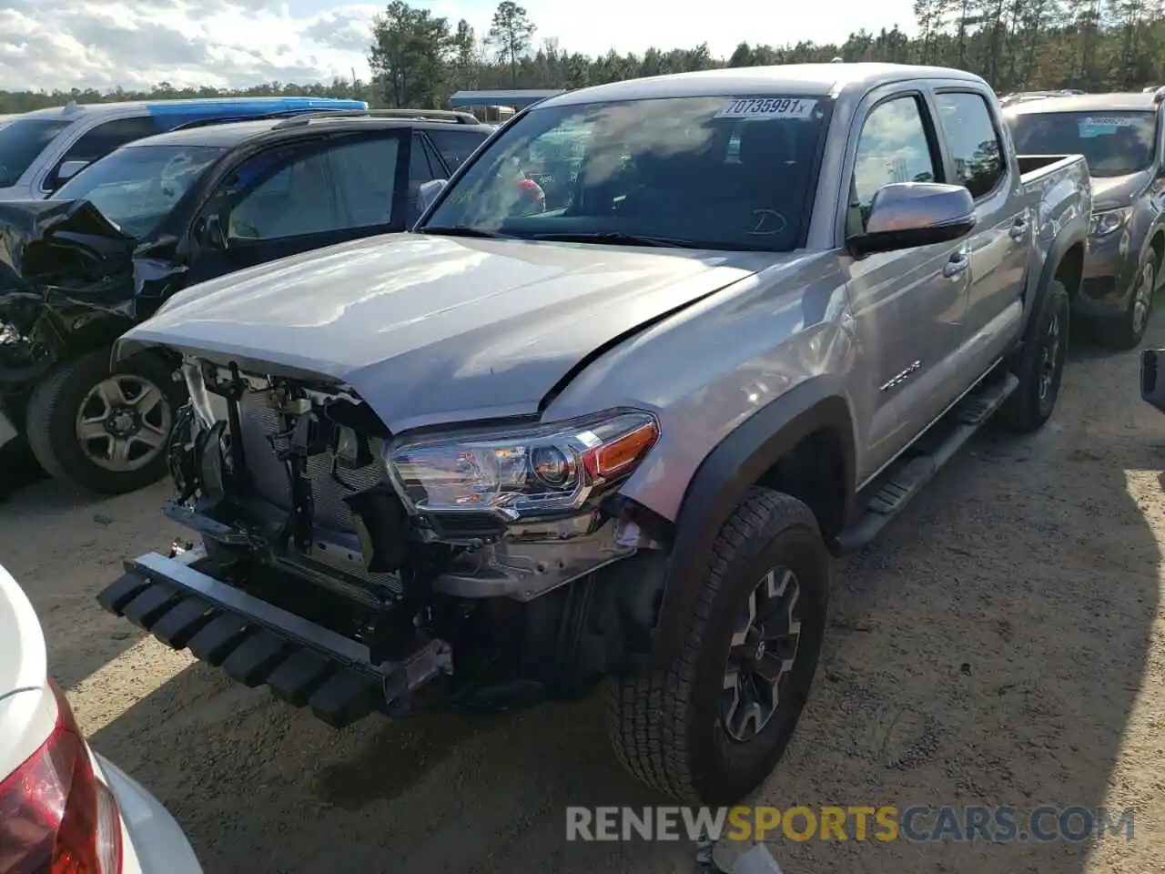 2 Photograph of a damaged car 3TMAZ5CN9MM153963 TOYOTA TACOMA 2021