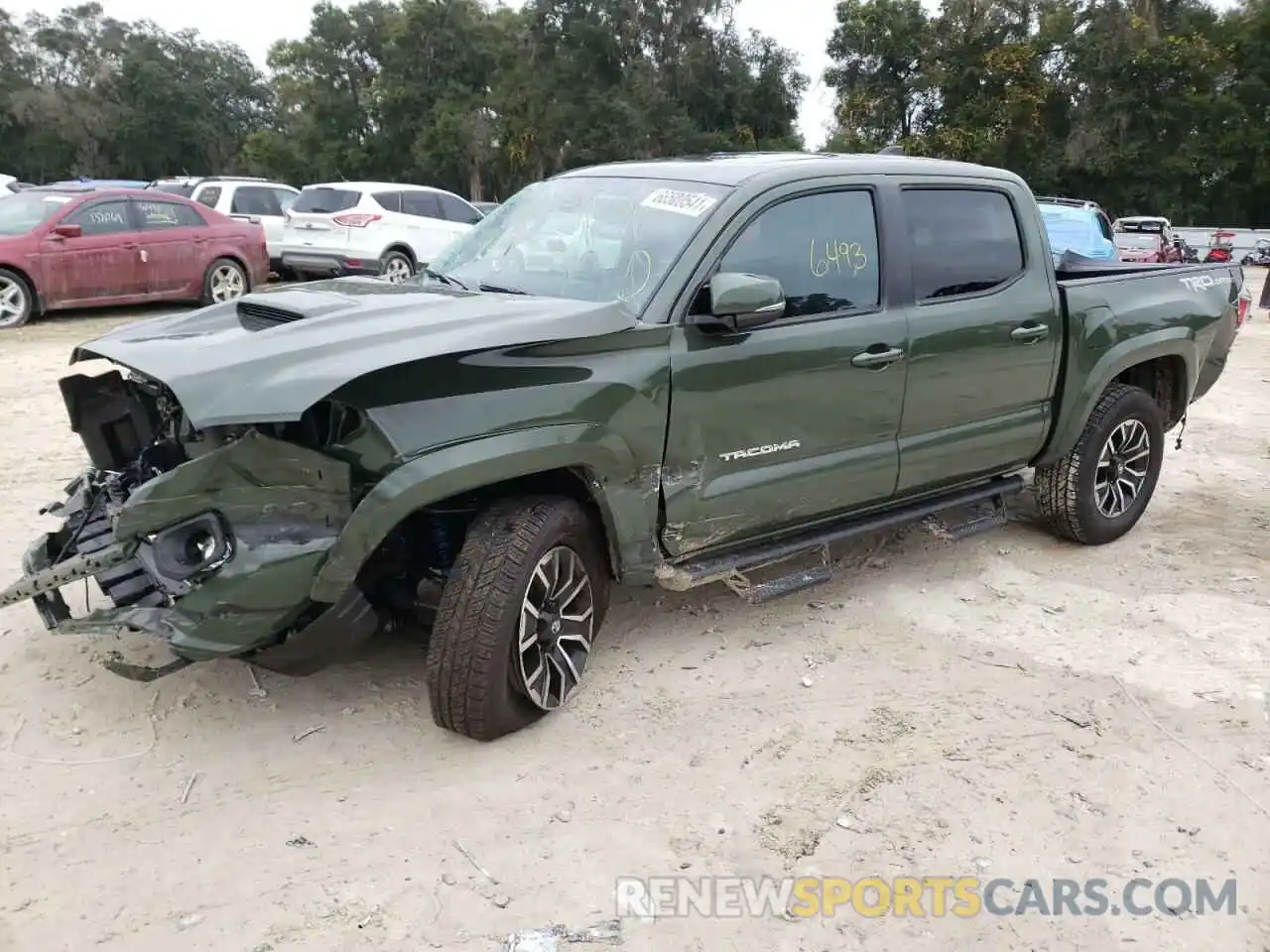 2 Photograph of a damaged car 3TMAZ5CN9MM155146 TOYOTA TACOMA 2021