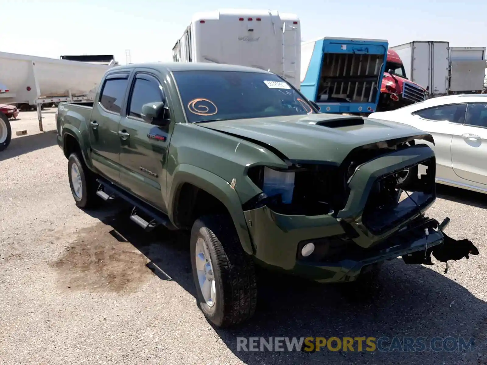 1 Photograph of a damaged car 3TMAZ5CNXMM140946 TOYOTA TACOMA 2021