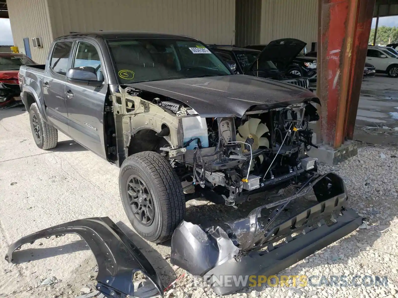 1 Photograph of a damaged car 3TMAZ5CNXMM148089 TOYOTA TACOMA 2021