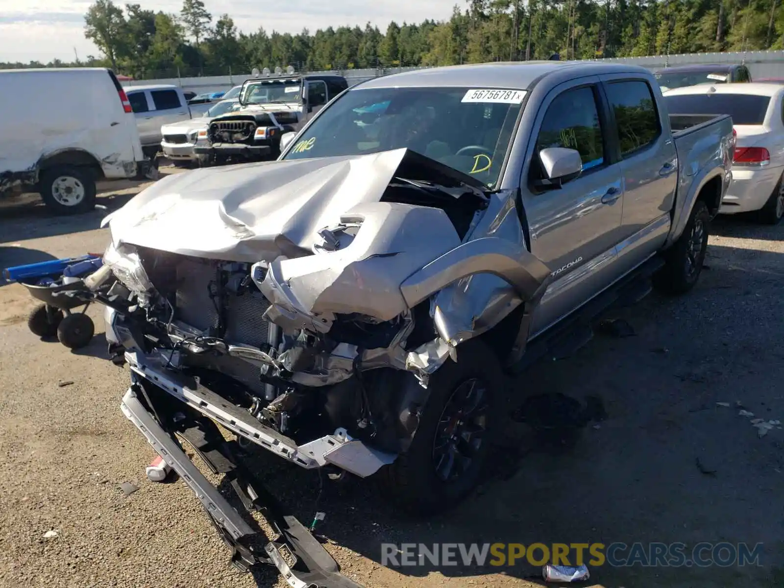 2 Photograph of a damaged car 3TMAZ5CNXMM148626 TOYOTA TACOMA 2021