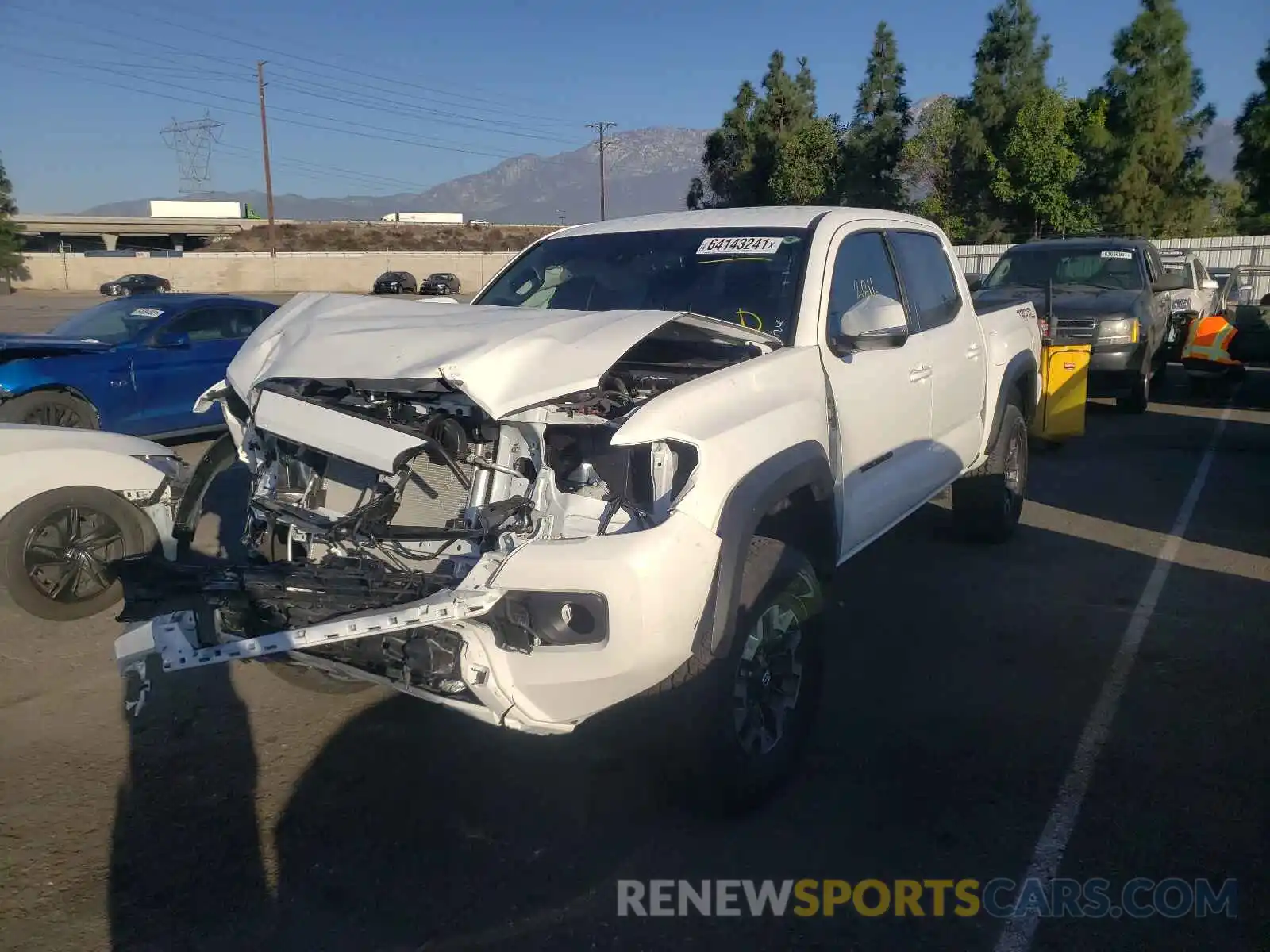 2 Photograph of a damaged car 3TMAZ5CNXMM149274 TOYOTA TACOMA 2021