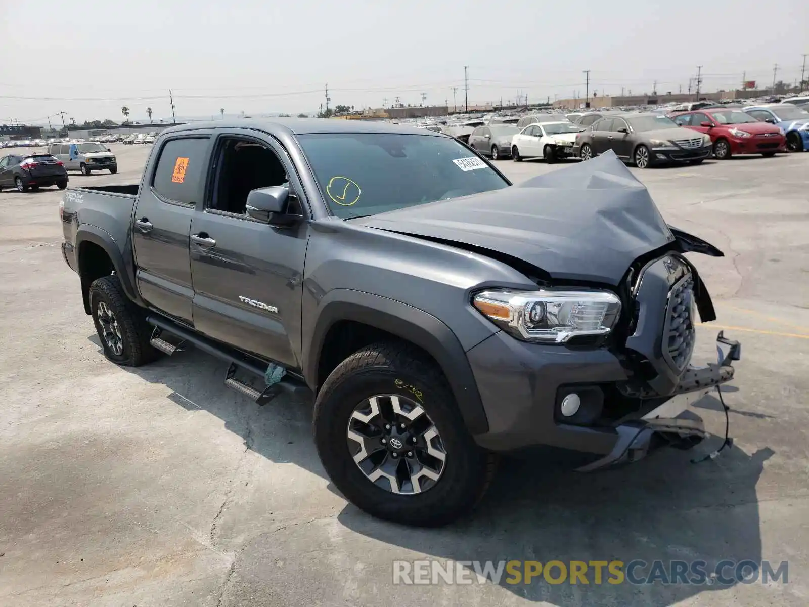 1 Photograph of a damaged car 3TMAZ5CNXMM152059 TOYOTA TACOMA 2021