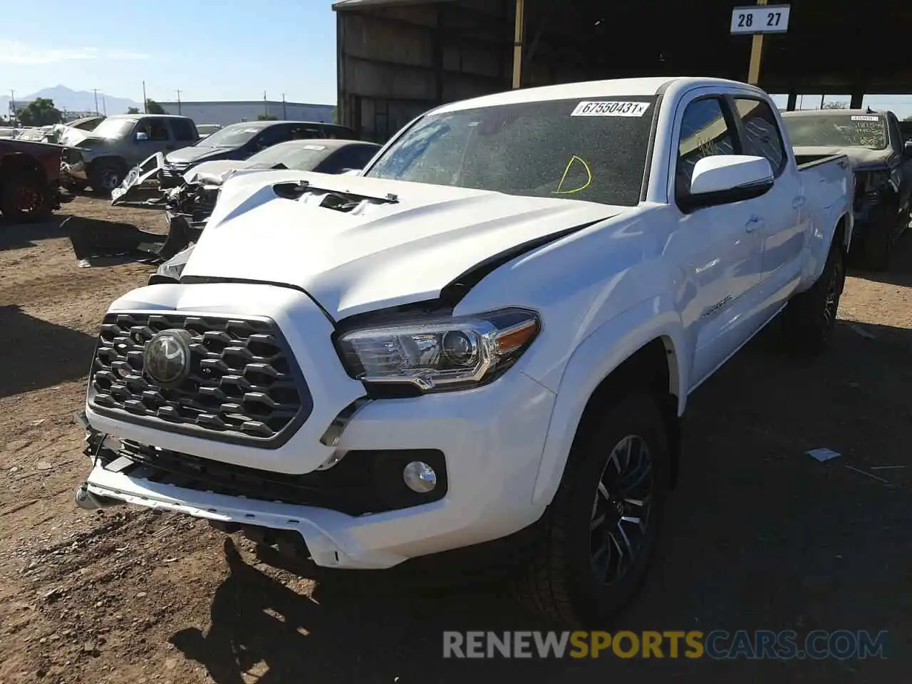 2 Photograph of a damaged car 3TMBZ5DN1MM031035 TOYOTA TACOMA 2021