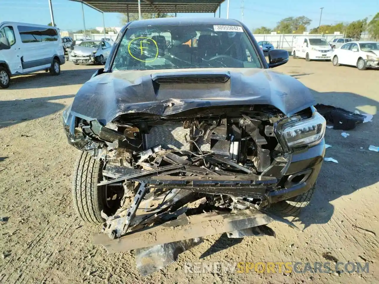 9 Photograph of a damaged car 3TMBZ5DN2MM032226 TOYOTA TACOMA 2021