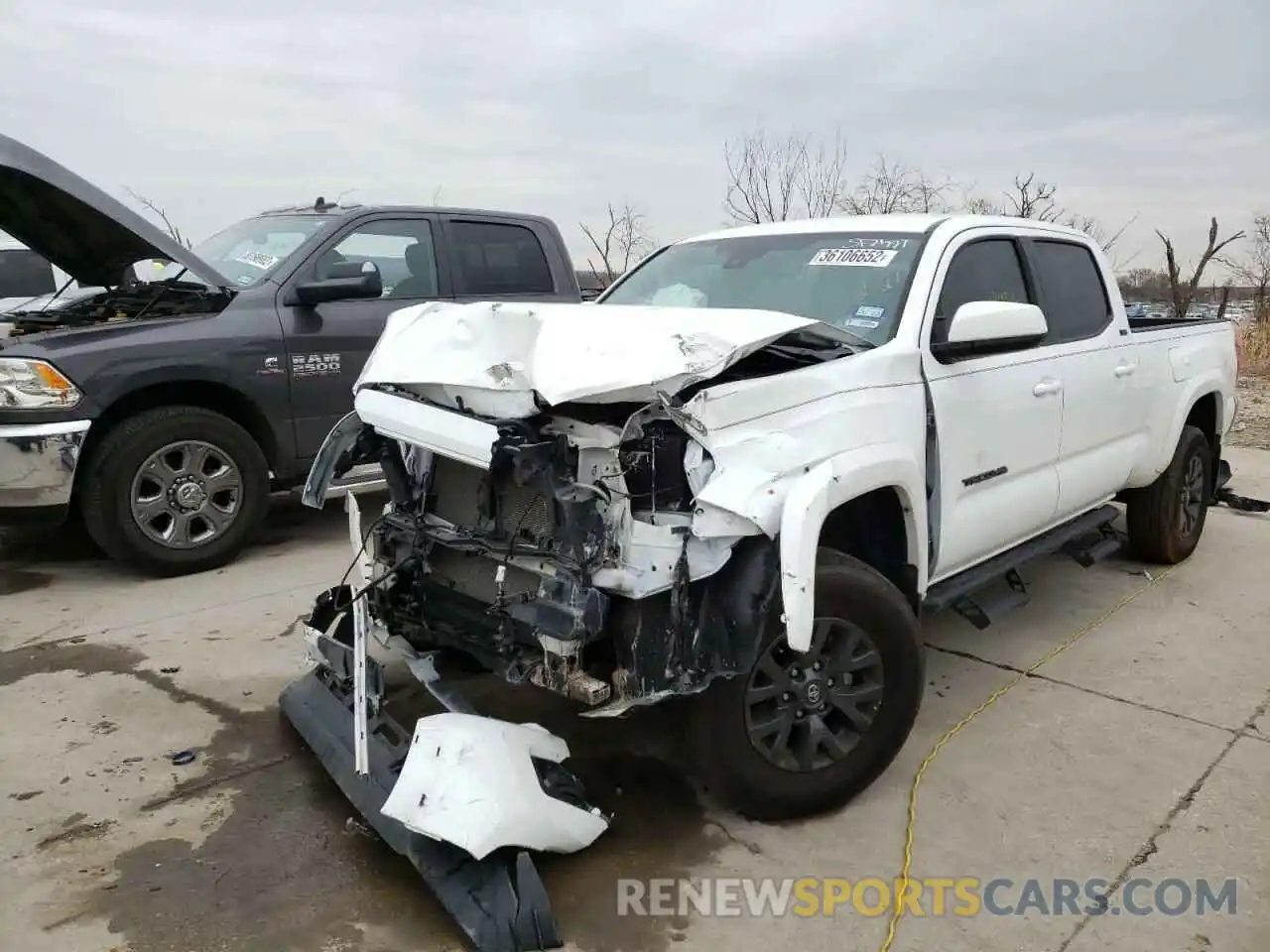 2 Photograph of a damaged car 3TMBZ5DN3MM031375 TOYOTA TACOMA 2021