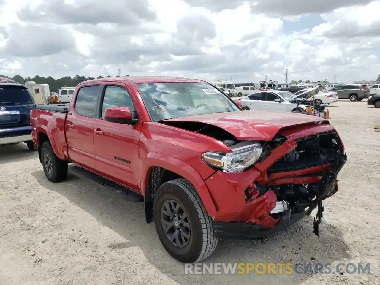 1 Photograph of a damaged car 3TMBZ5DNXMM031177 TOYOTA TACOMA 2021