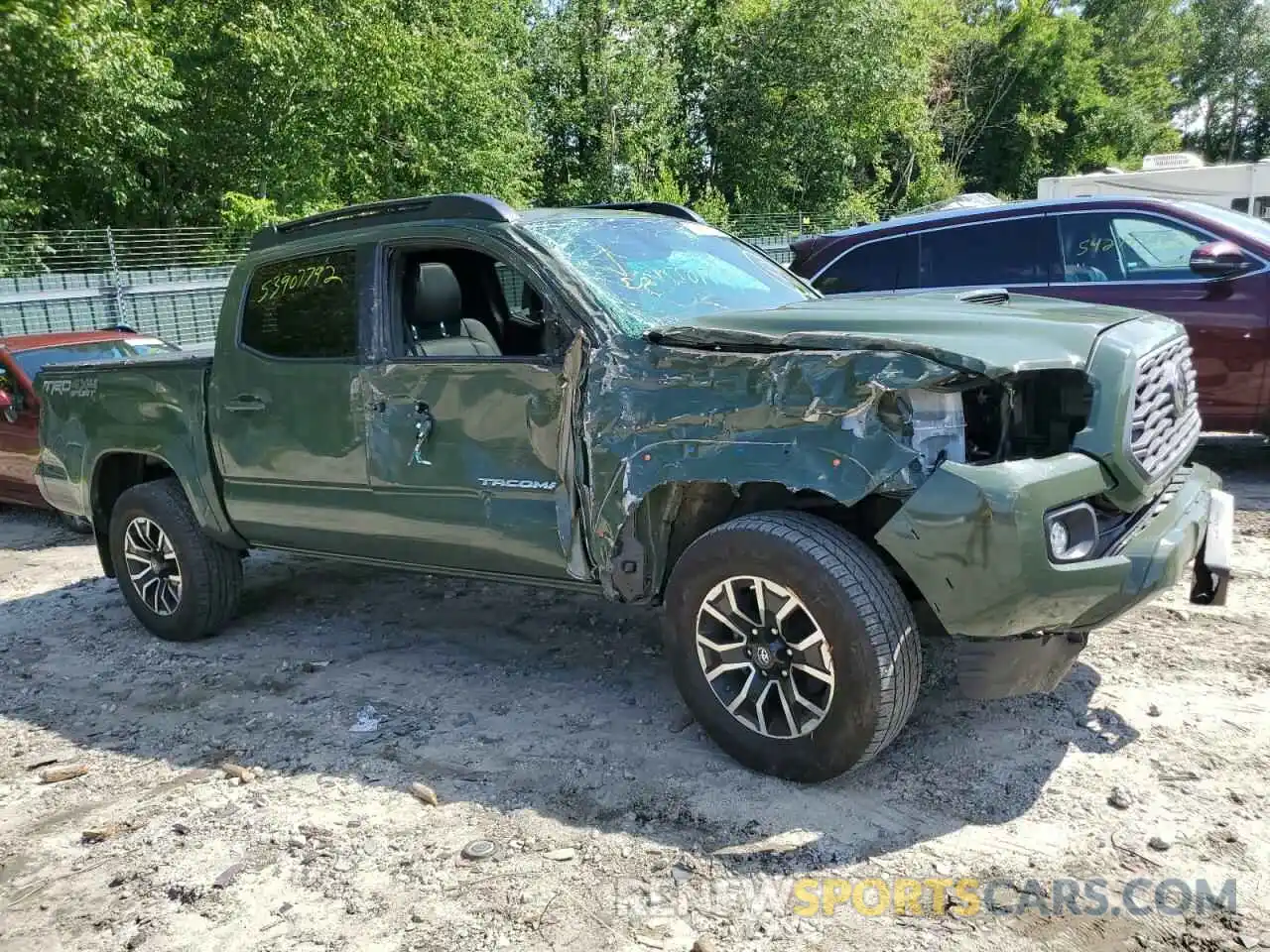 1 Photograph of a damaged car 3TMCZ5AN0MM371012 TOYOTA TACOMA 2021