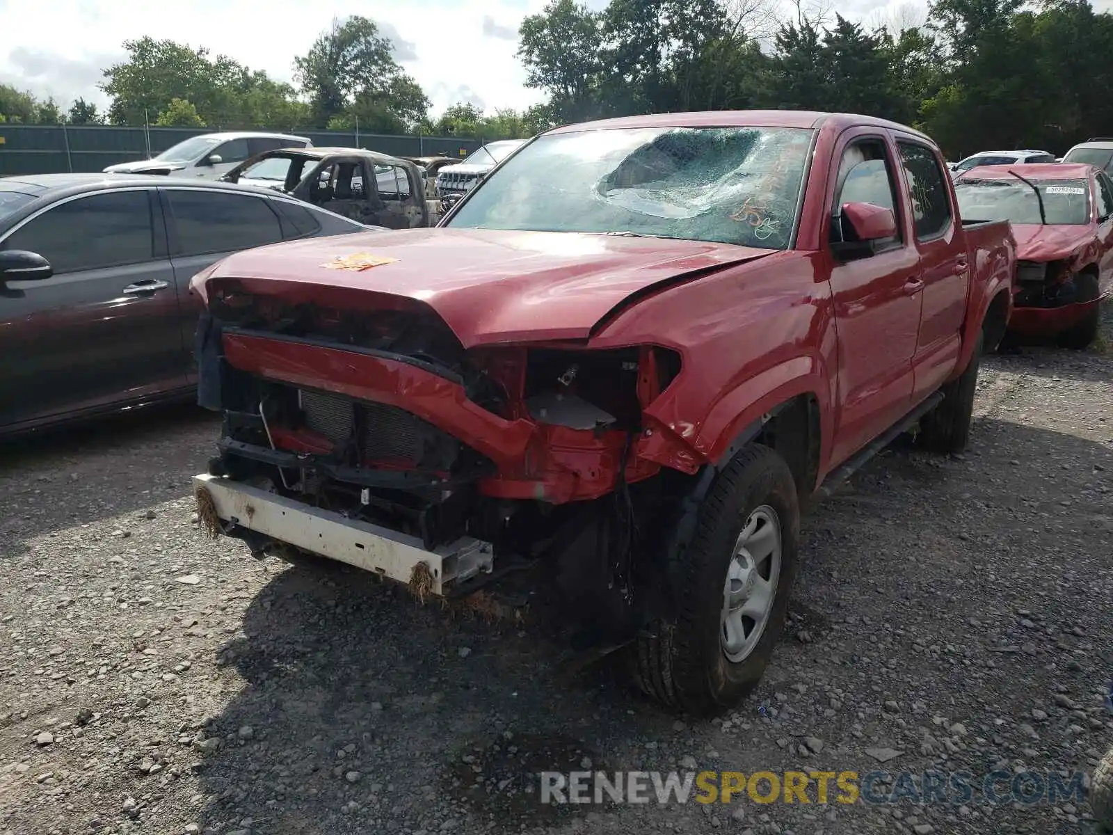 2 Photograph of a damaged car 3TMCZ5AN0MM378266 TOYOTA TACOMA 2021