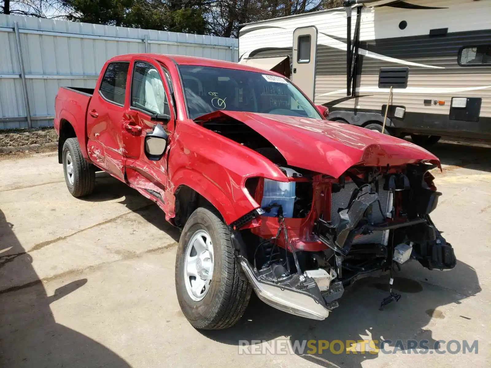 1 Photograph of a damaged car 3TMCZ5AN0MM380342 TOYOTA TACOMA 2021