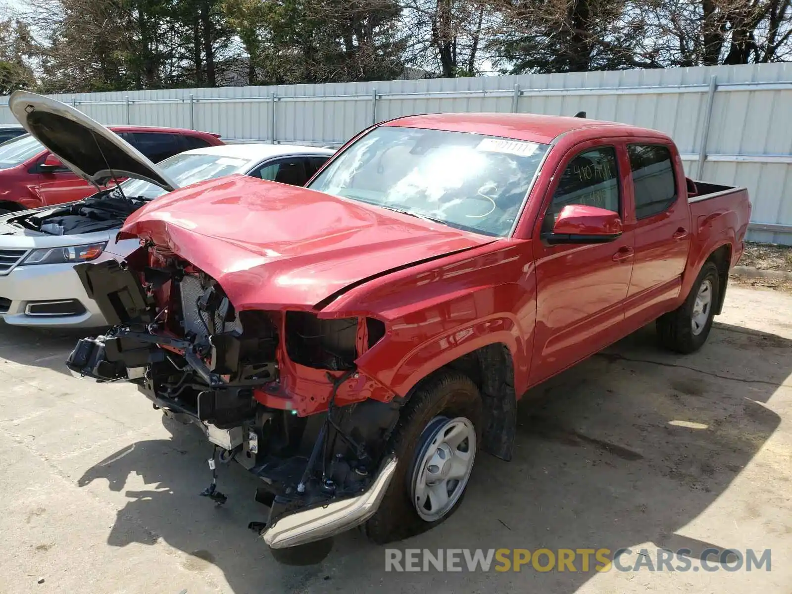 2 Photograph of a damaged car 3TMCZ5AN0MM380342 TOYOTA TACOMA 2021