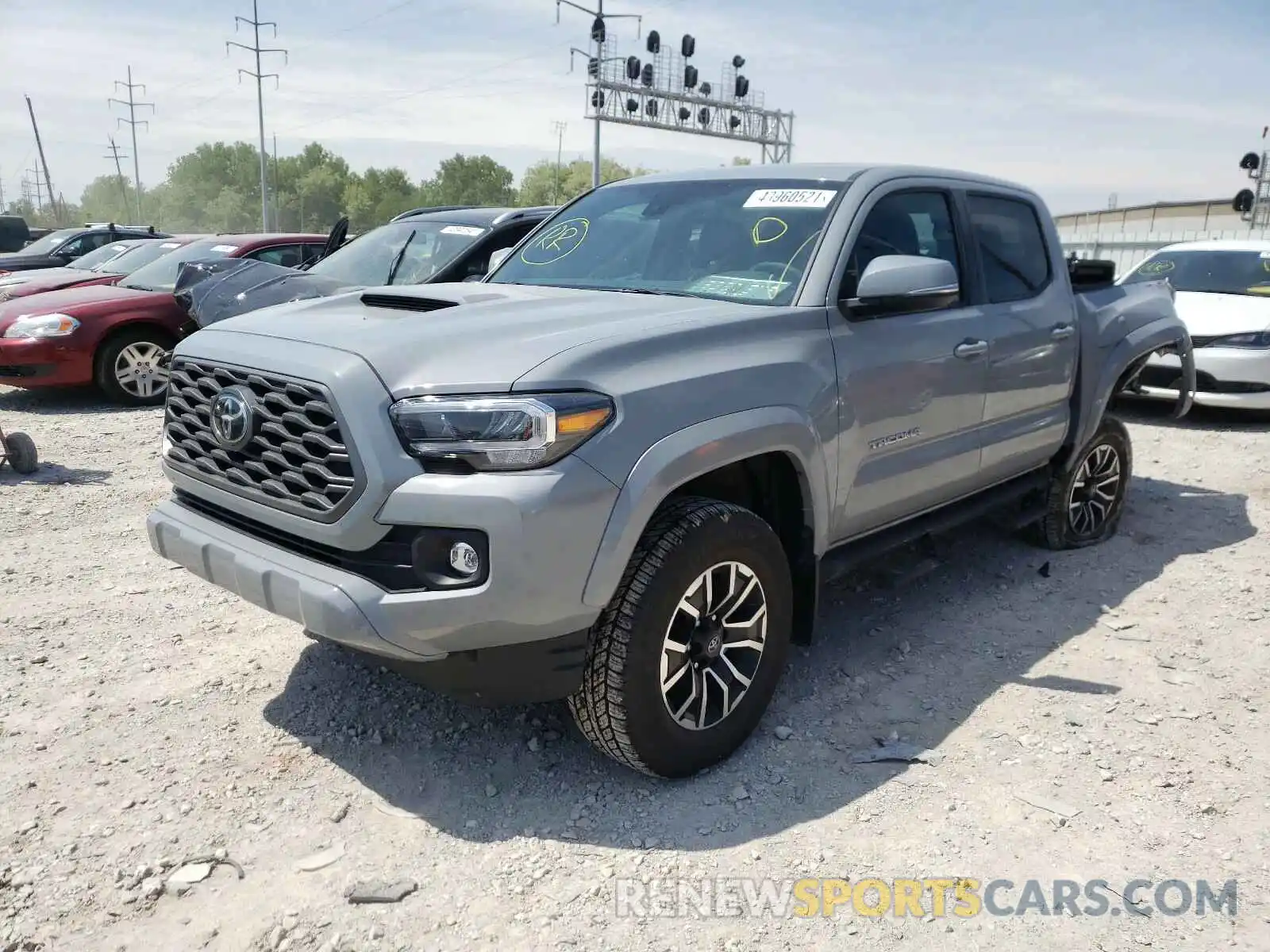 2 Photograph of a damaged car 3TMCZ5AN0MM381328 TOYOTA TACOMA 2021