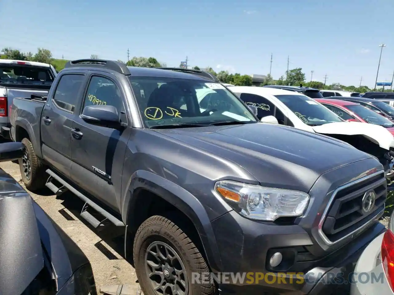 1 Photograph of a damaged car 3TMCZ5AN0MM383662 TOYOTA TACOMA 2021