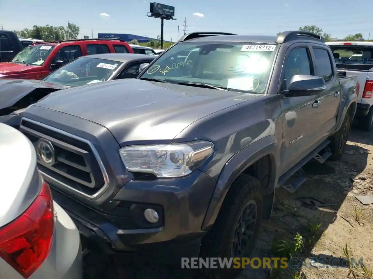 2 Photograph of a damaged car 3TMCZ5AN0MM383662 TOYOTA TACOMA 2021