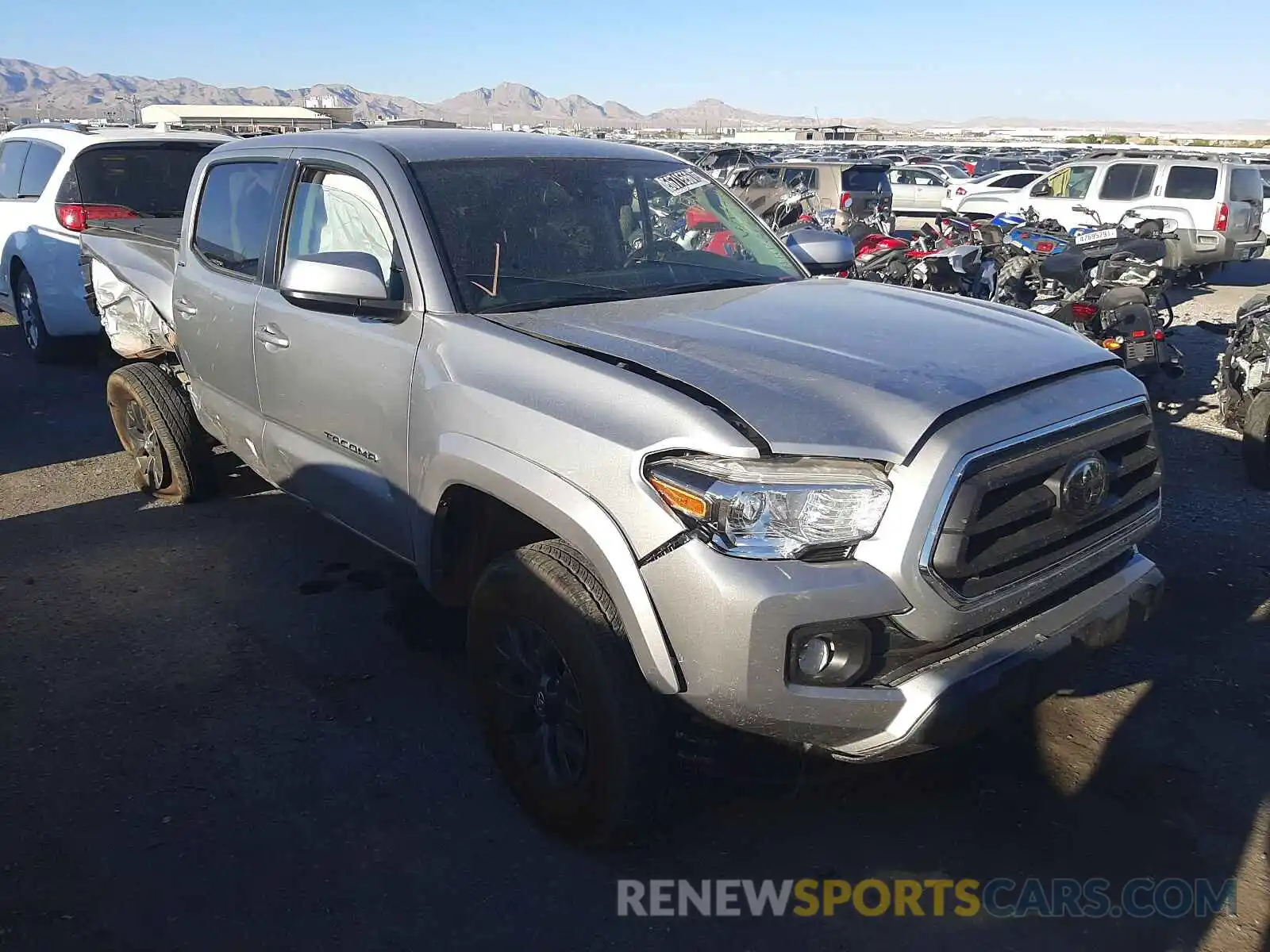 1 Photograph of a damaged car 3TMCZ5AN0MM385587 TOYOTA TACOMA 2021