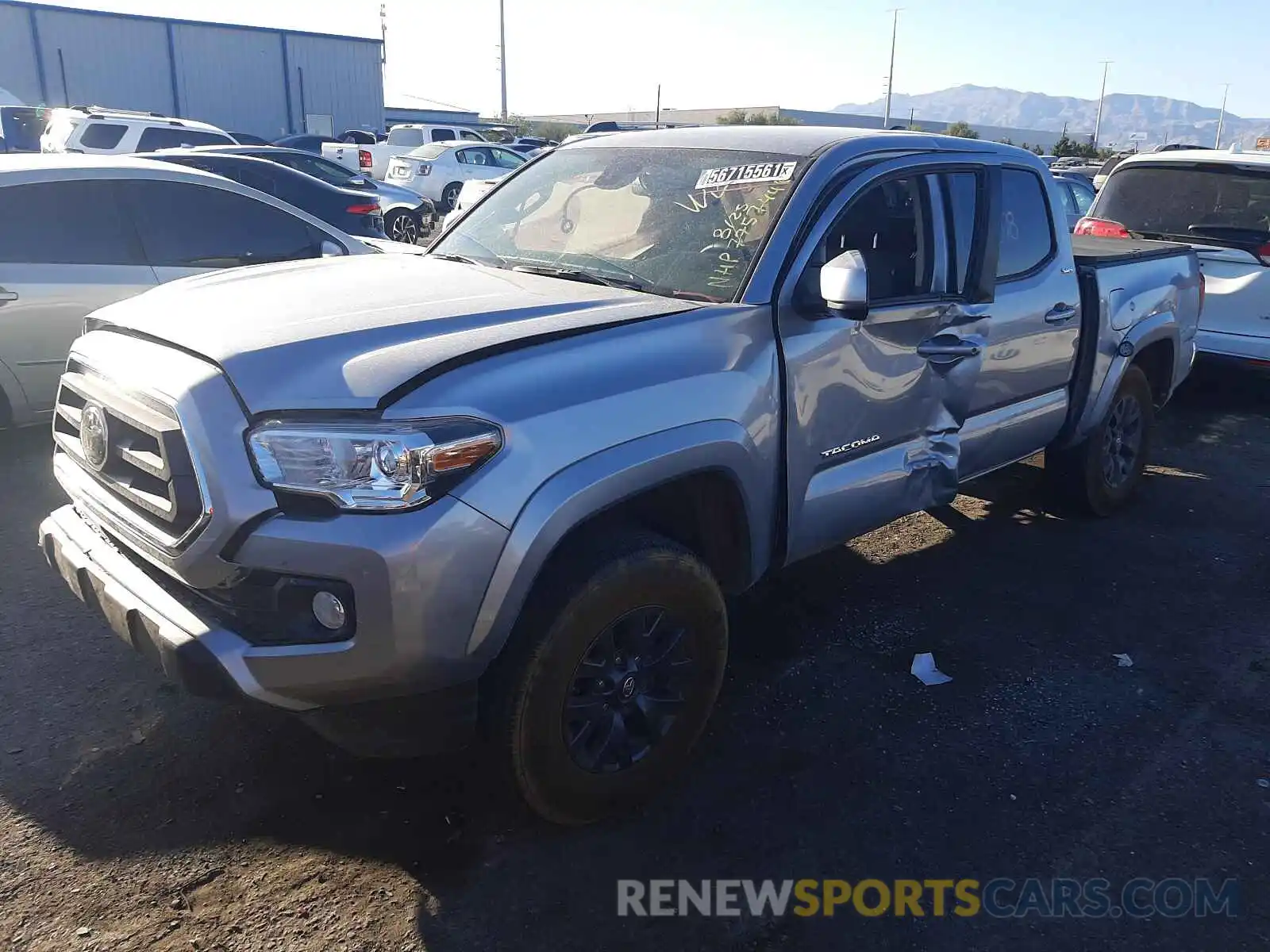 2 Photograph of a damaged car 3TMCZ5AN0MM385587 TOYOTA TACOMA 2021