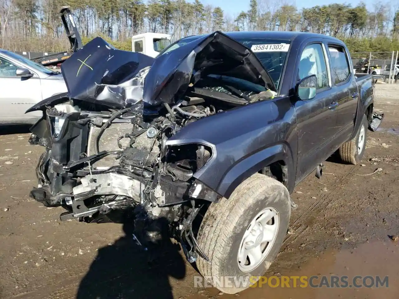 2 Photograph of a damaged car 3TMCZ5AN0MM391986 TOYOTA TACOMA 2021