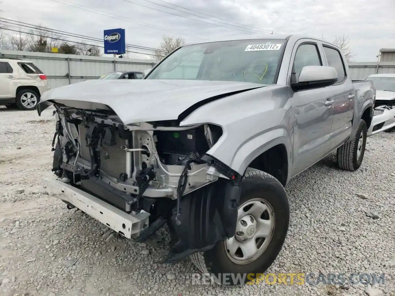 2 Photograph of a damaged car 3TMCZ5AN0MM397433 TOYOTA TACOMA 2021