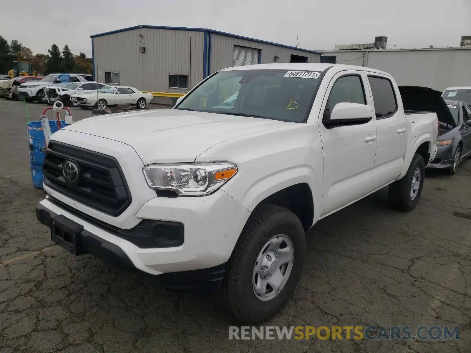 2 Photograph of a damaged car 3TMCZ5AN0MM401836 TOYOTA TACOMA 2021