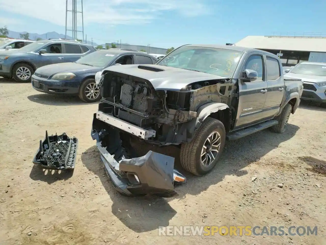 2 Photograph of a damaged car 3TMCZ5AN0MM401934 TOYOTA TACOMA 2021