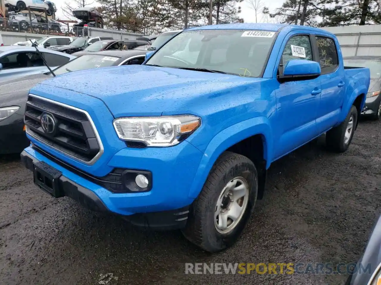 2 Photograph of a damaged car 3TMCZ5AN0MM411119 TOYOTA TACOMA 2021