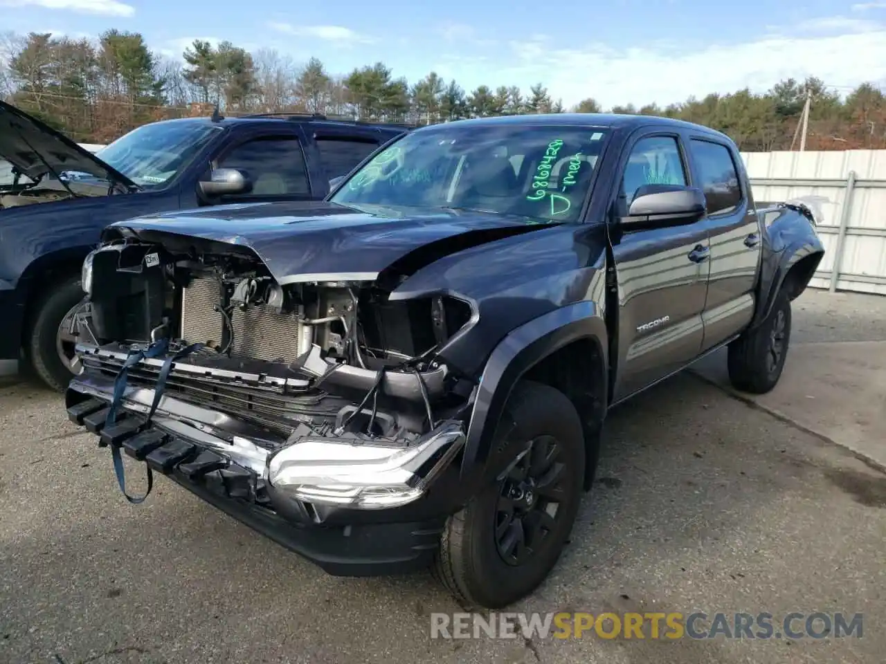 2 Photograph of a damaged car 3TMCZ5AN0MM424422 TOYOTA TACOMA 2021