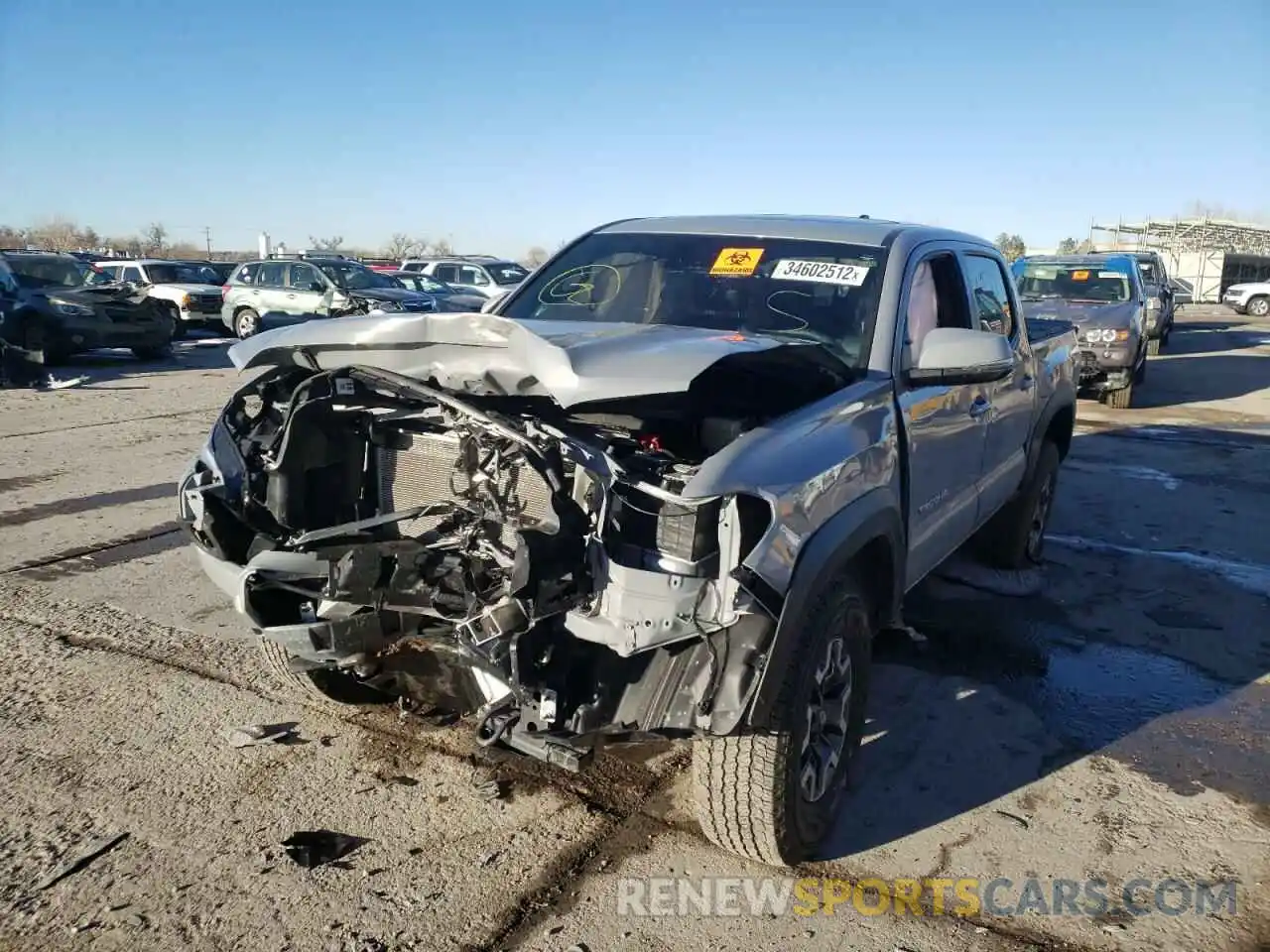 2 Photograph of a damaged car 3TMCZ5AN0MM429006 TOYOTA TACOMA 2021