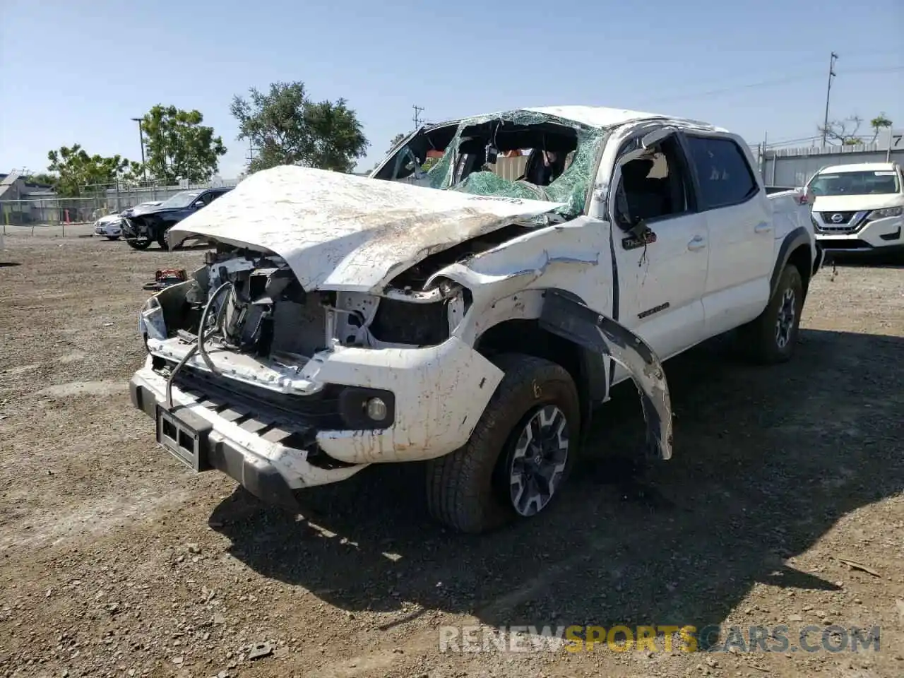 2 Photograph of a damaged car 3TMCZ5AN0MM443469 TOYOTA TACOMA 2021