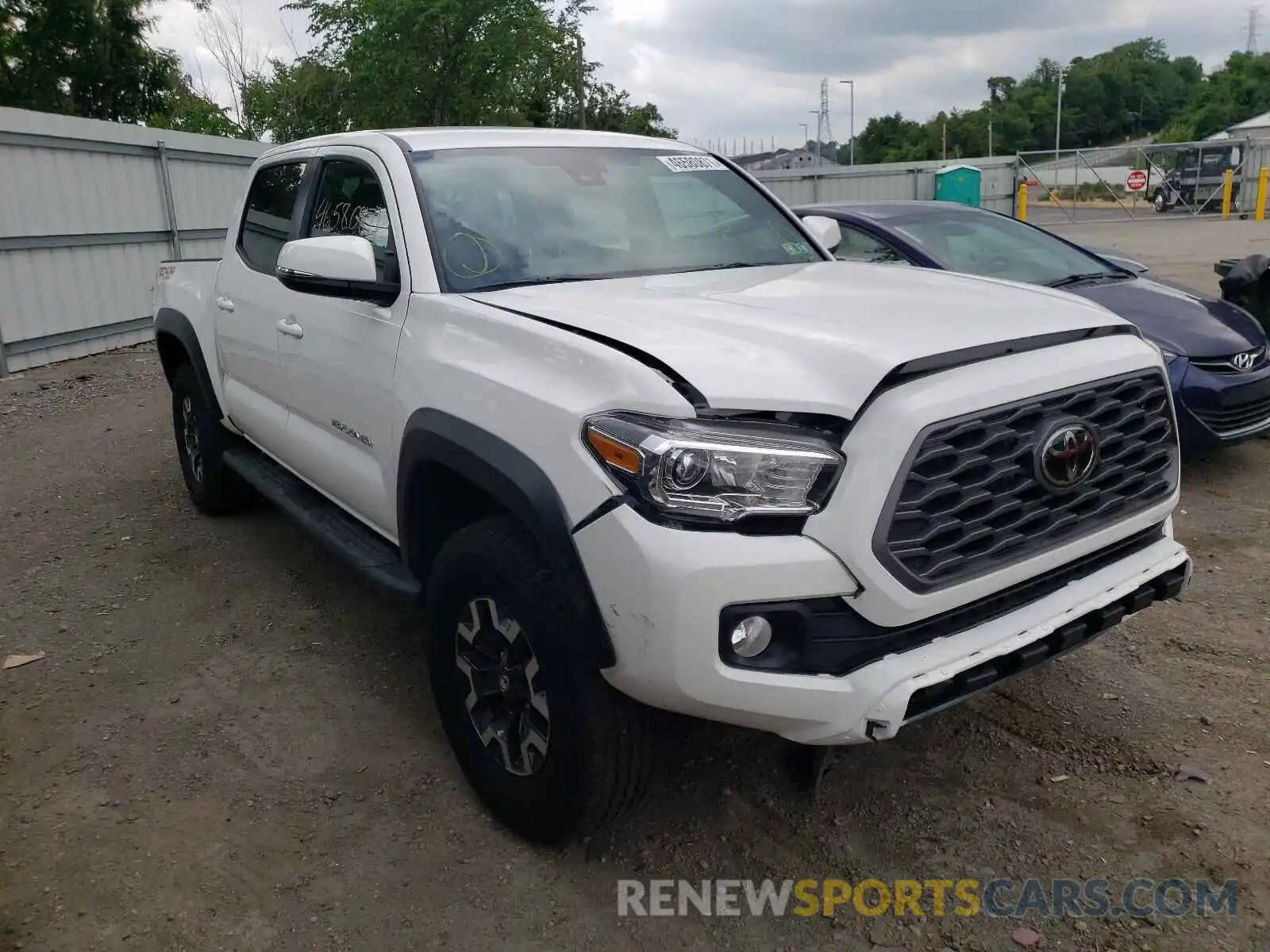 1 Photograph of a damaged car 3TMCZ5AN1MM383637 TOYOTA TACOMA 2021