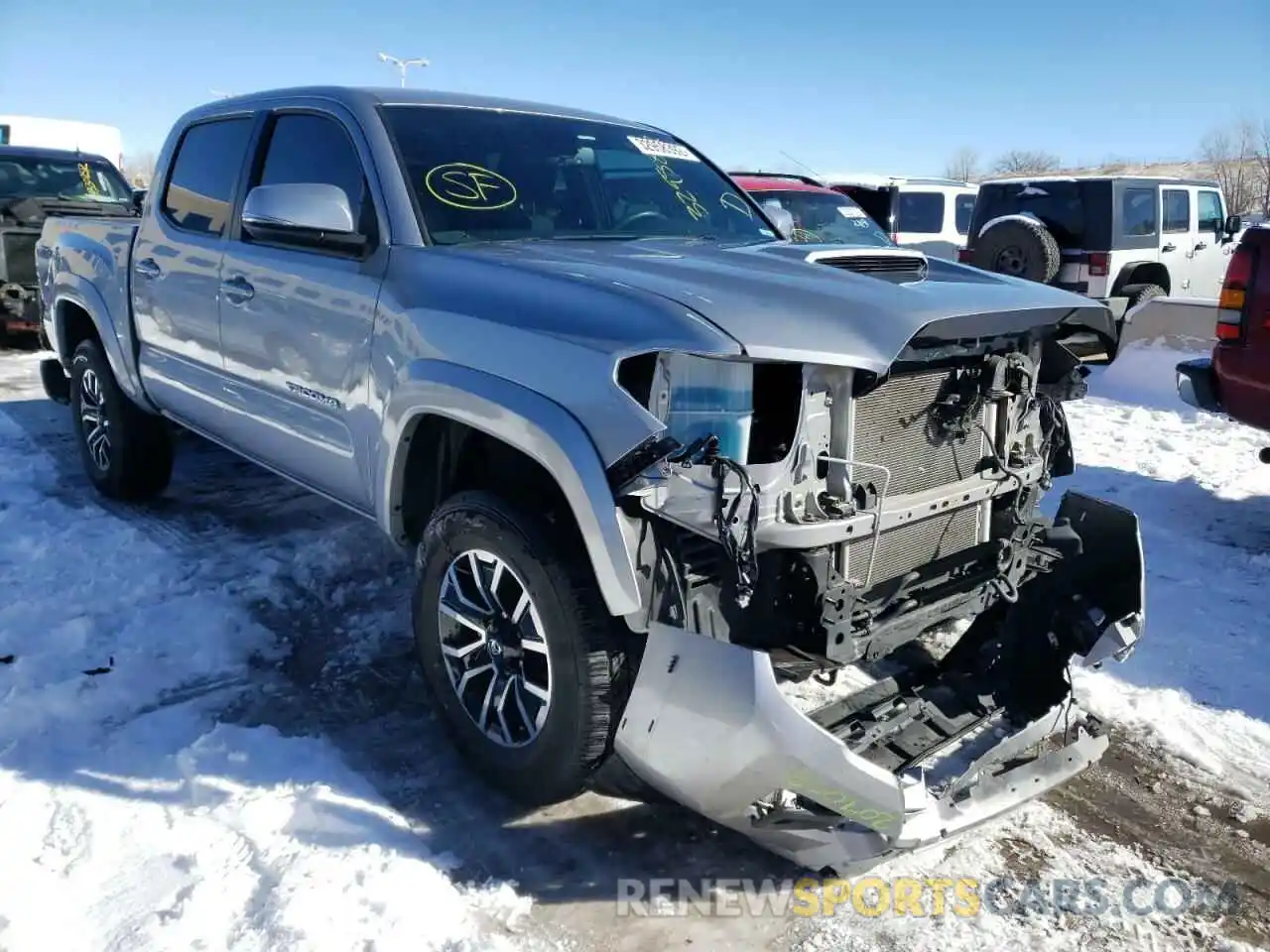 1 Photograph of a damaged car 3TMCZ5AN1MM400565 TOYOTA TACOMA 2021