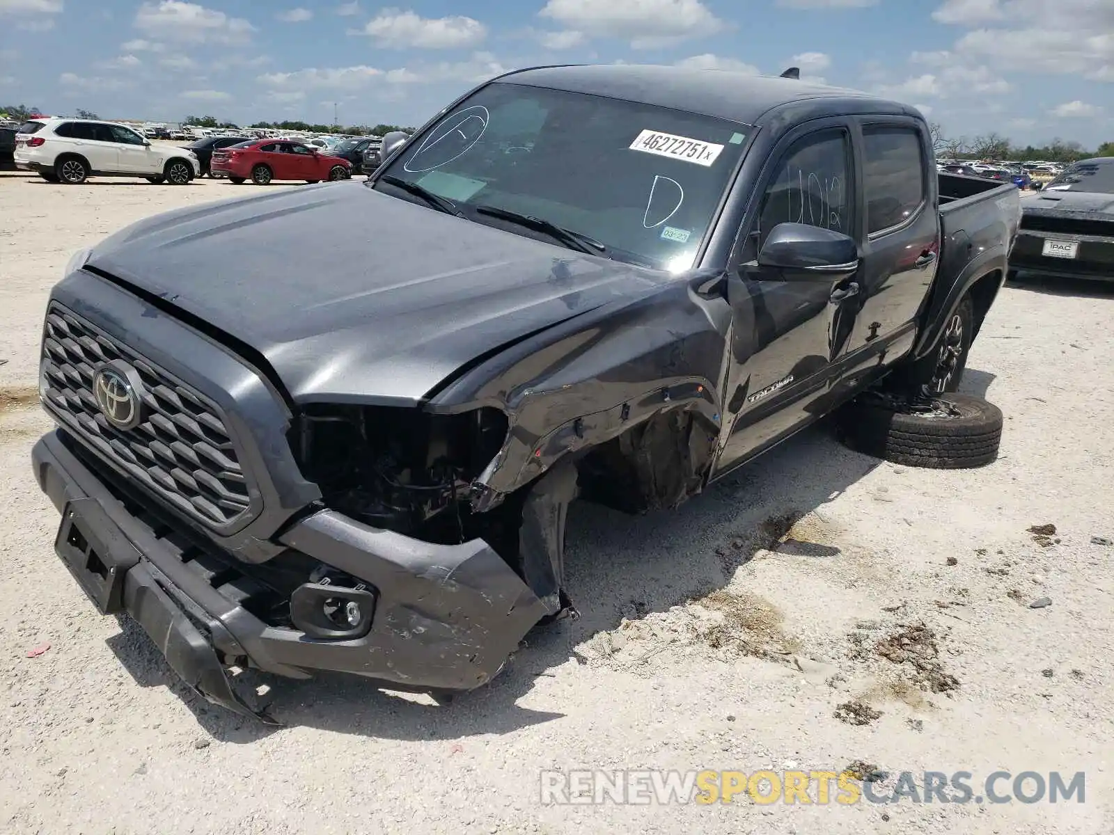 2 Photograph of a damaged car 3TMCZ5AN1MM405751 TOYOTA TACOMA 2021