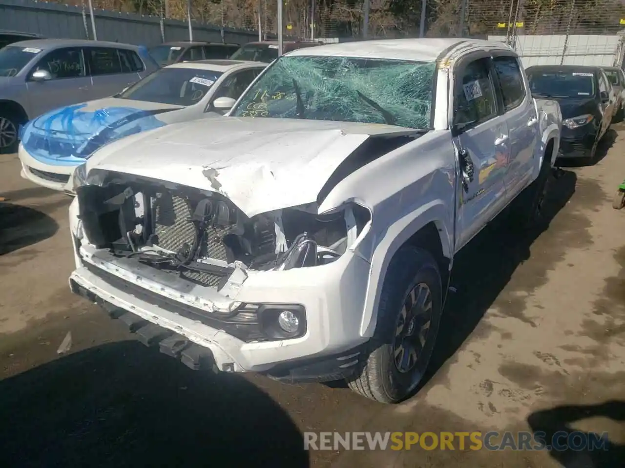 2 Photograph of a damaged car 3TMCZ5AN1MM413350 TOYOTA TACOMA 2021