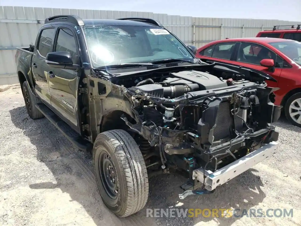 1 Photograph of a damaged car 3TMCZ5AN2MM372193 TOYOTA TACOMA 2021