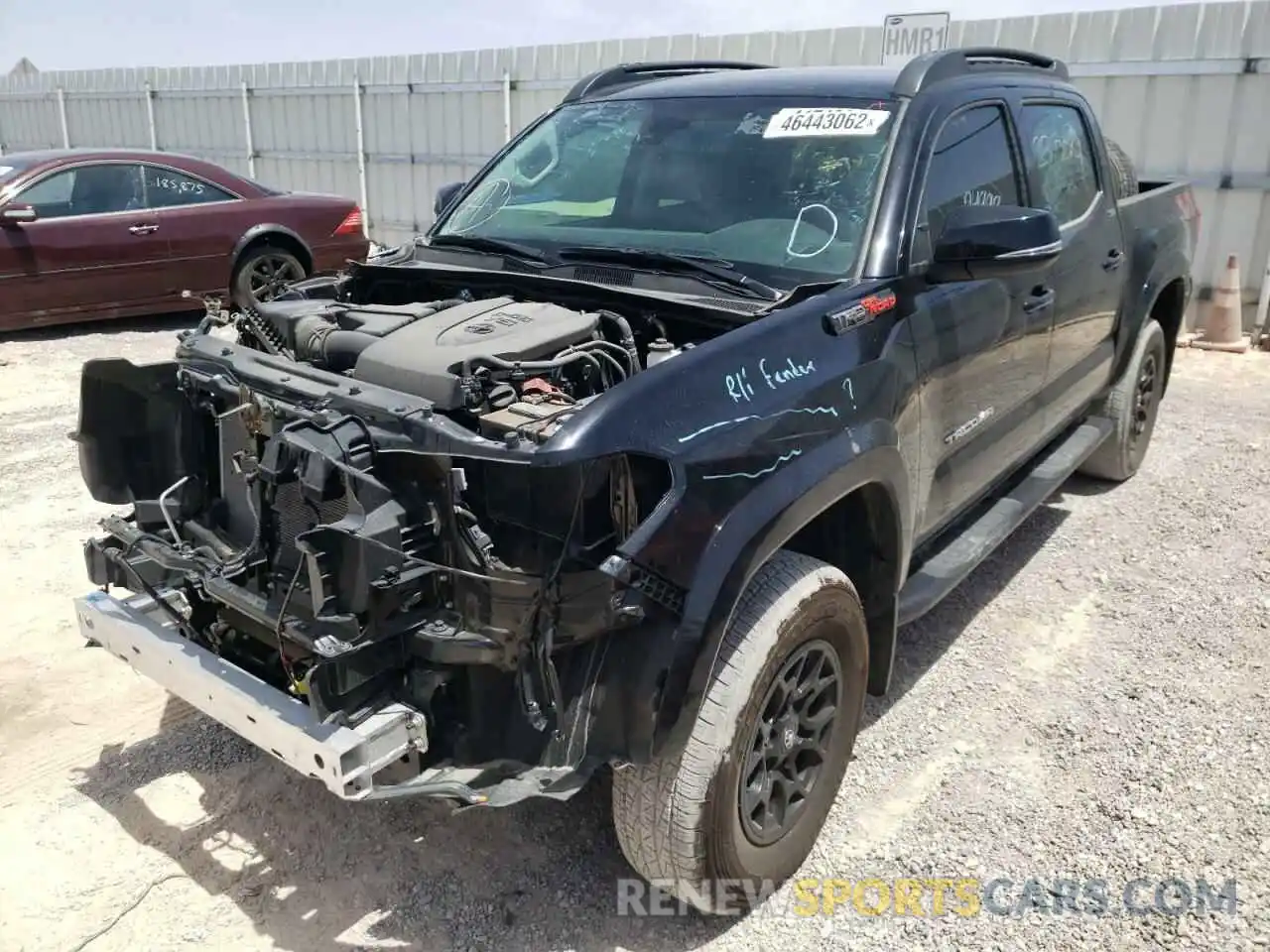 2 Photograph of a damaged car 3TMCZ5AN2MM372193 TOYOTA TACOMA 2021