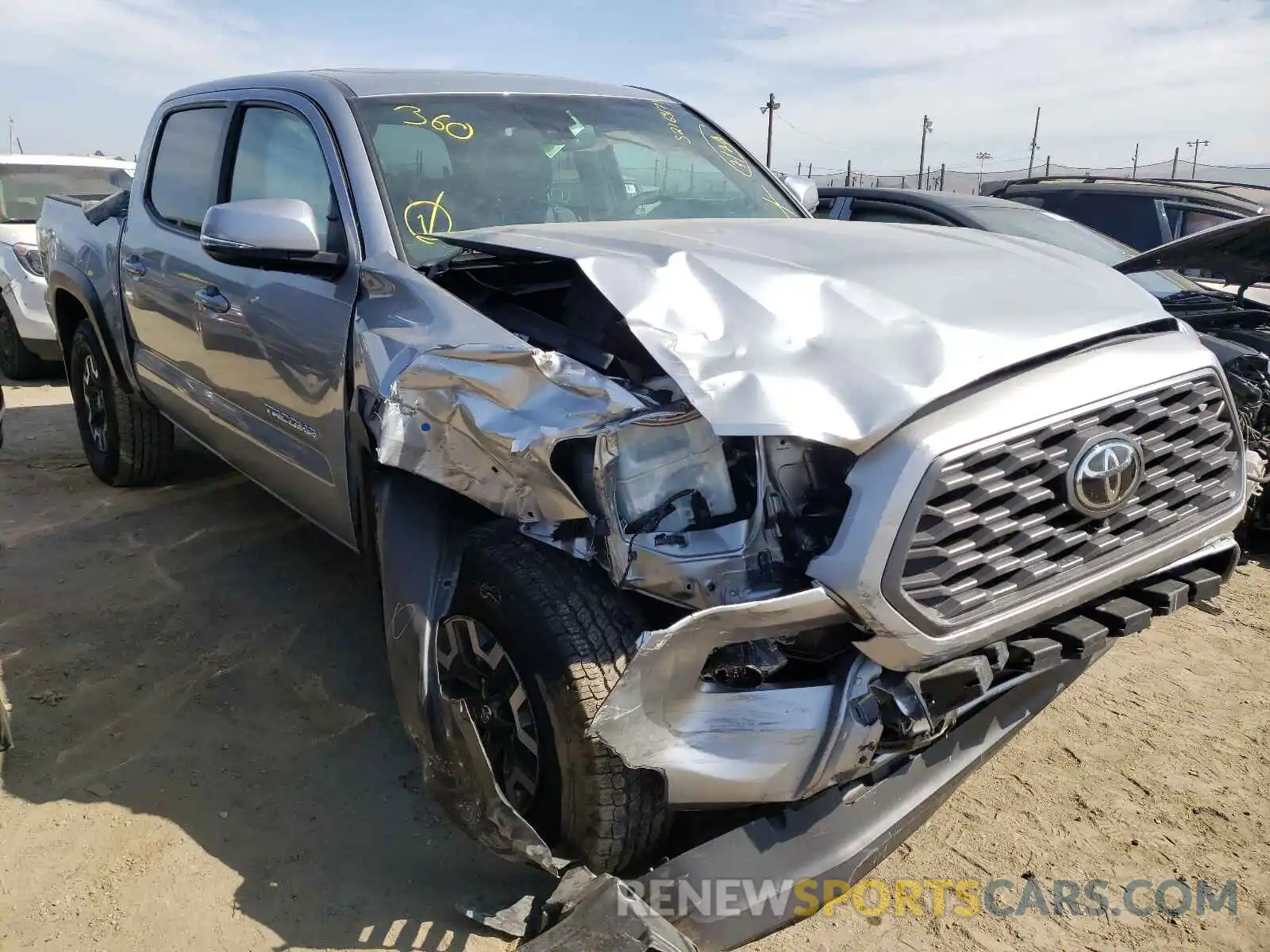 1 Photograph of a damaged car 3TMCZ5AN2MM380360 TOYOTA TACOMA 2021