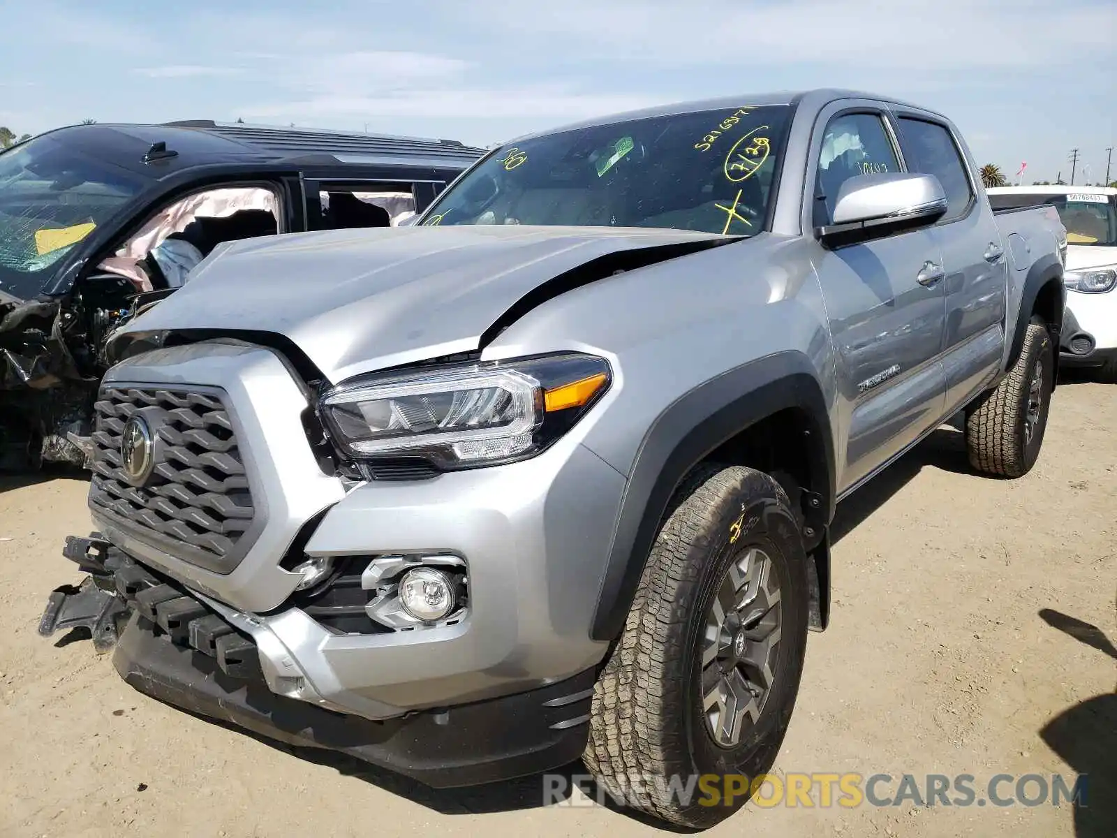 2 Photograph of a damaged car 3TMCZ5AN2MM380360 TOYOTA TACOMA 2021