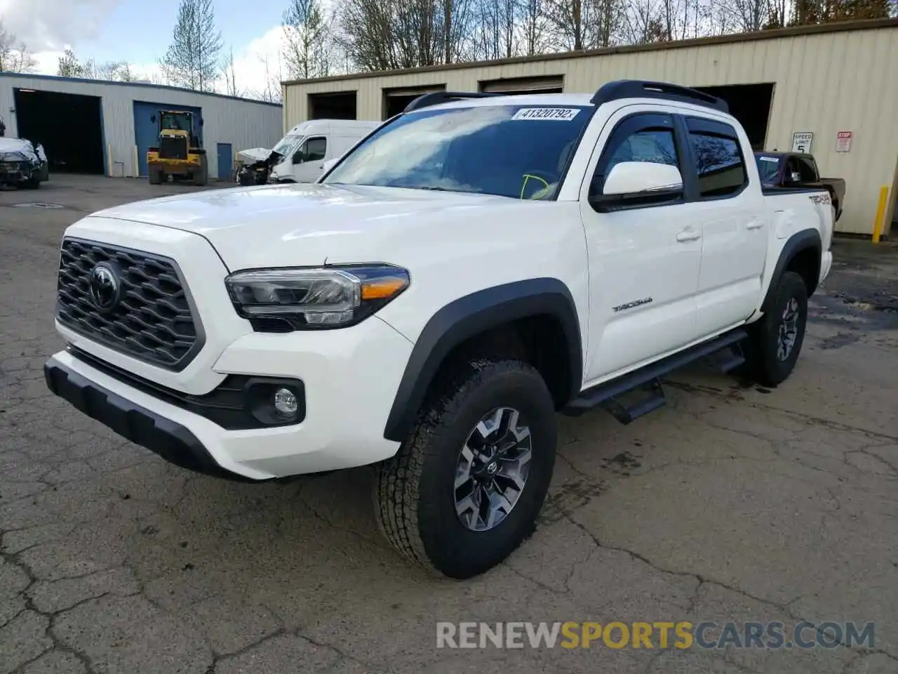 2 Photograph of a damaged car 3TMCZ5AN2MM397692 TOYOTA TACOMA 2021