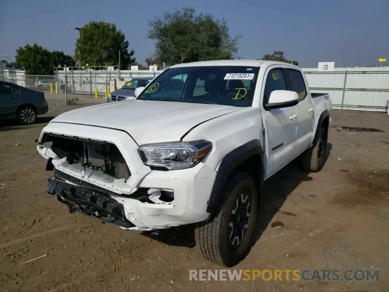 2 Photograph of a damaged car 3TMCZ5AN2MM408268 TOYOTA TACOMA 2021