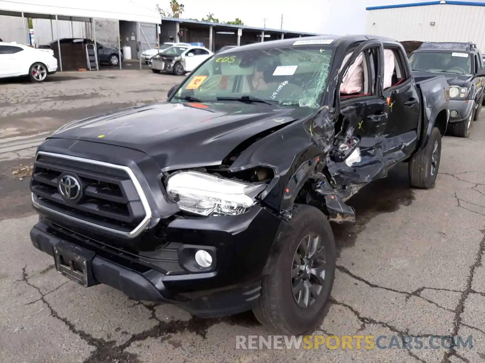 2 Photograph of a damaged car 3TMCZ5AN2MM411493 TOYOTA TACOMA 2021