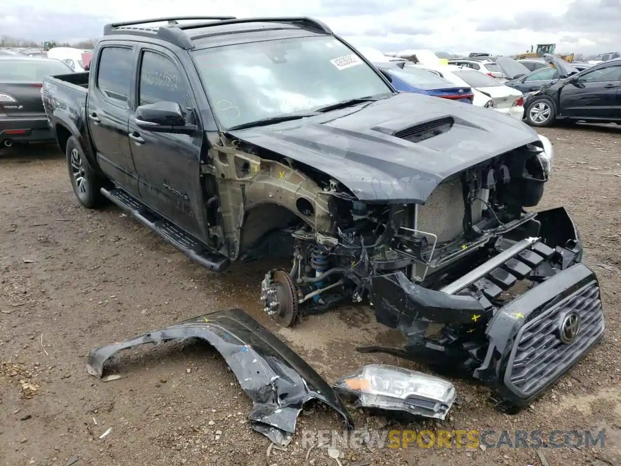 1 Photograph of a damaged car 3TMCZ5AN2MM412191 TOYOTA TACOMA 2021