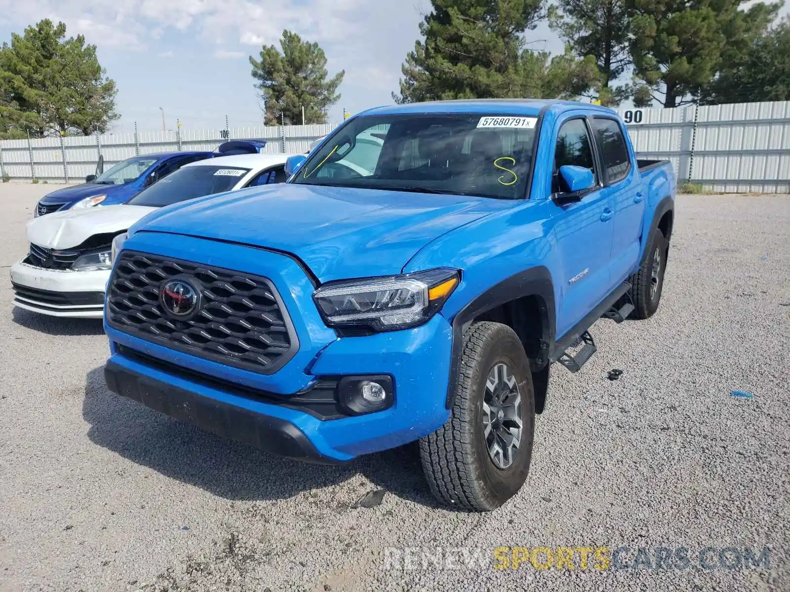 2 Photograph of a damaged car 3TMCZ5AN2MM422476 TOYOTA TACOMA 2021