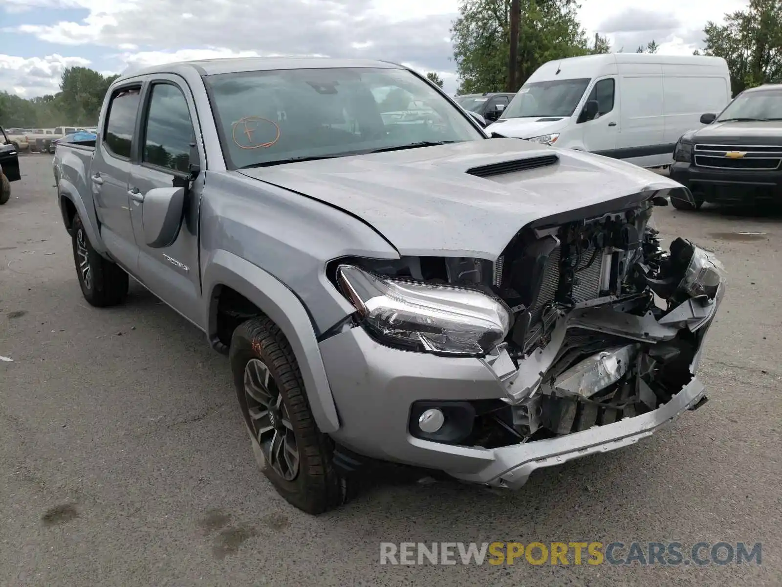 1 Photograph of a damaged car 3TMCZ5AN2MM428455 TOYOTA TACOMA 2021