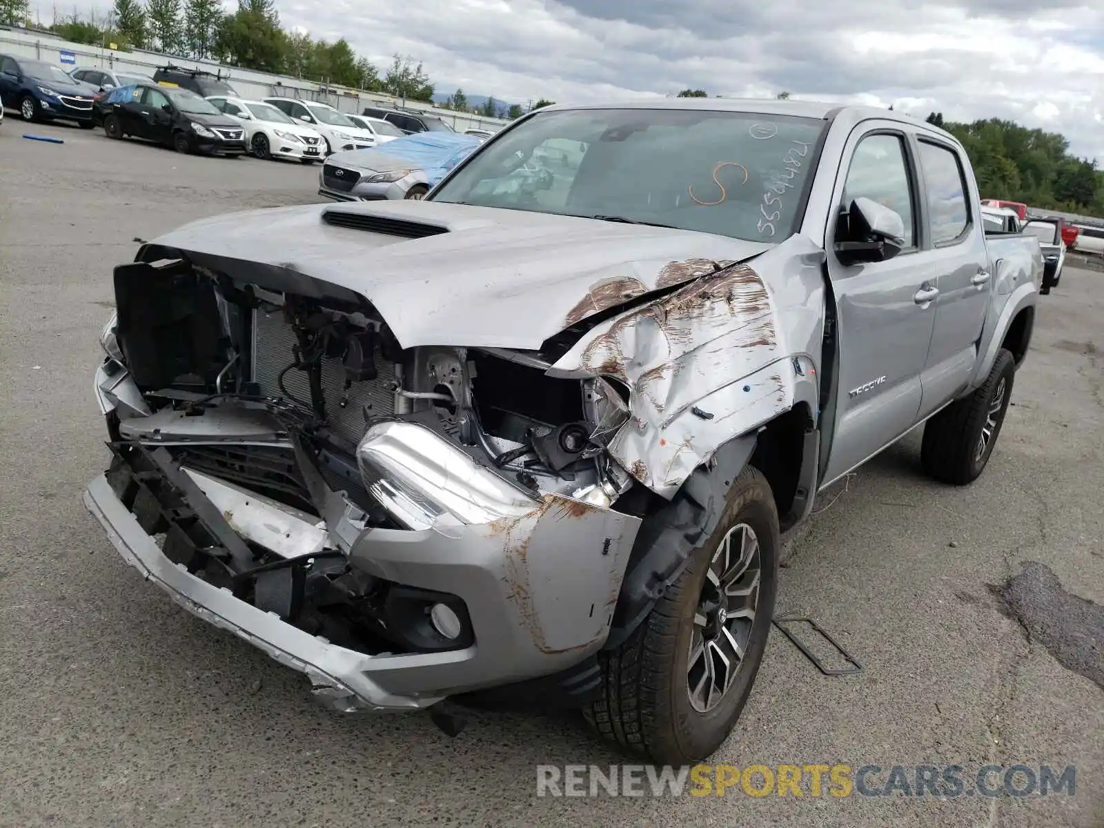 2 Photograph of a damaged car 3TMCZ5AN2MM428455 TOYOTA TACOMA 2021