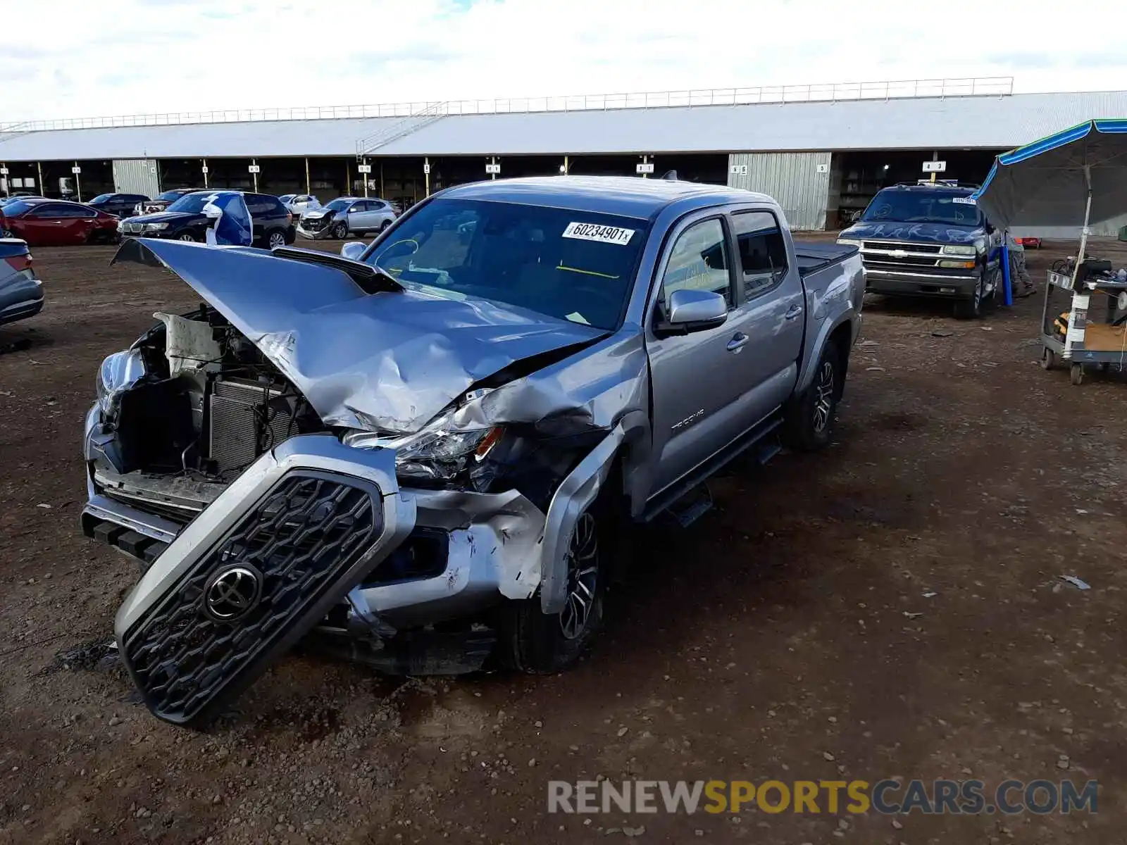 2 Photograph of a damaged car 3TMCZ5AN2MM439763 TOYOTA TACOMA 2021