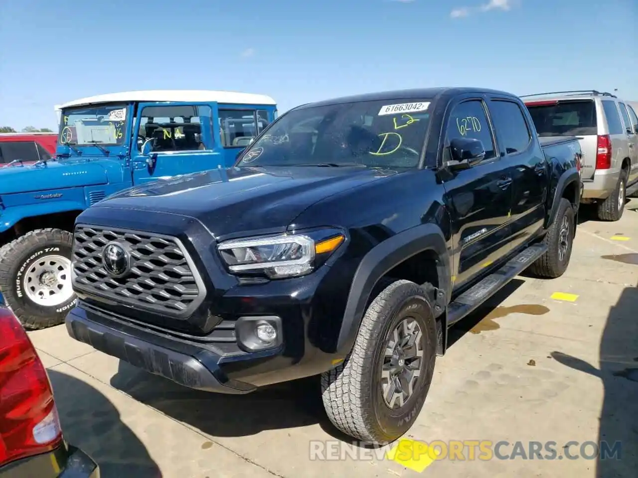 2 Photograph of a damaged car 3TMCZ5AN2MM444218 TOYOTA TACOMA 2021