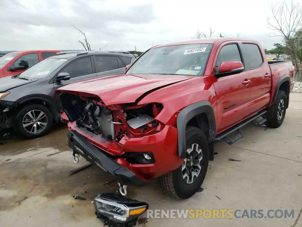 2 Photograph of a damaged car 3TMCZ5AN2MM446390 TOYOTA TACOMA 2021