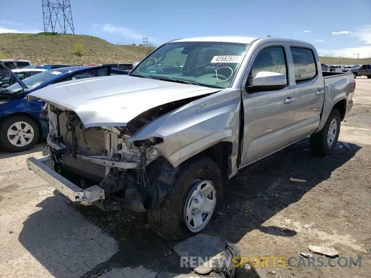 2 Photograph of a damaged car 3TMCZ5AN3MM373319 TOYOTA TACOMA 2021