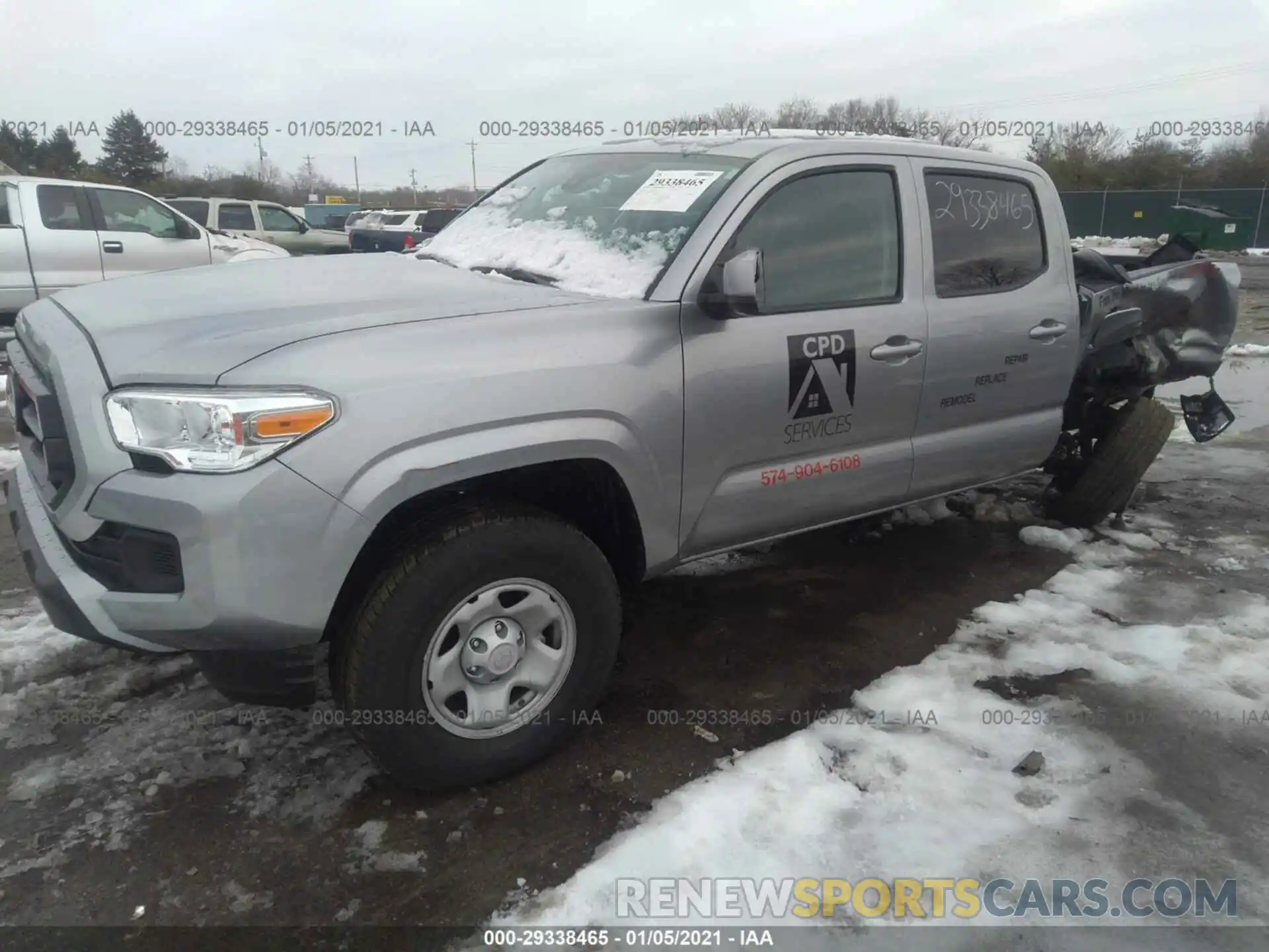 2 Photograph of a damaged car 3TMCZ5AN3MM376124 TOYOTA TACOMA 2021