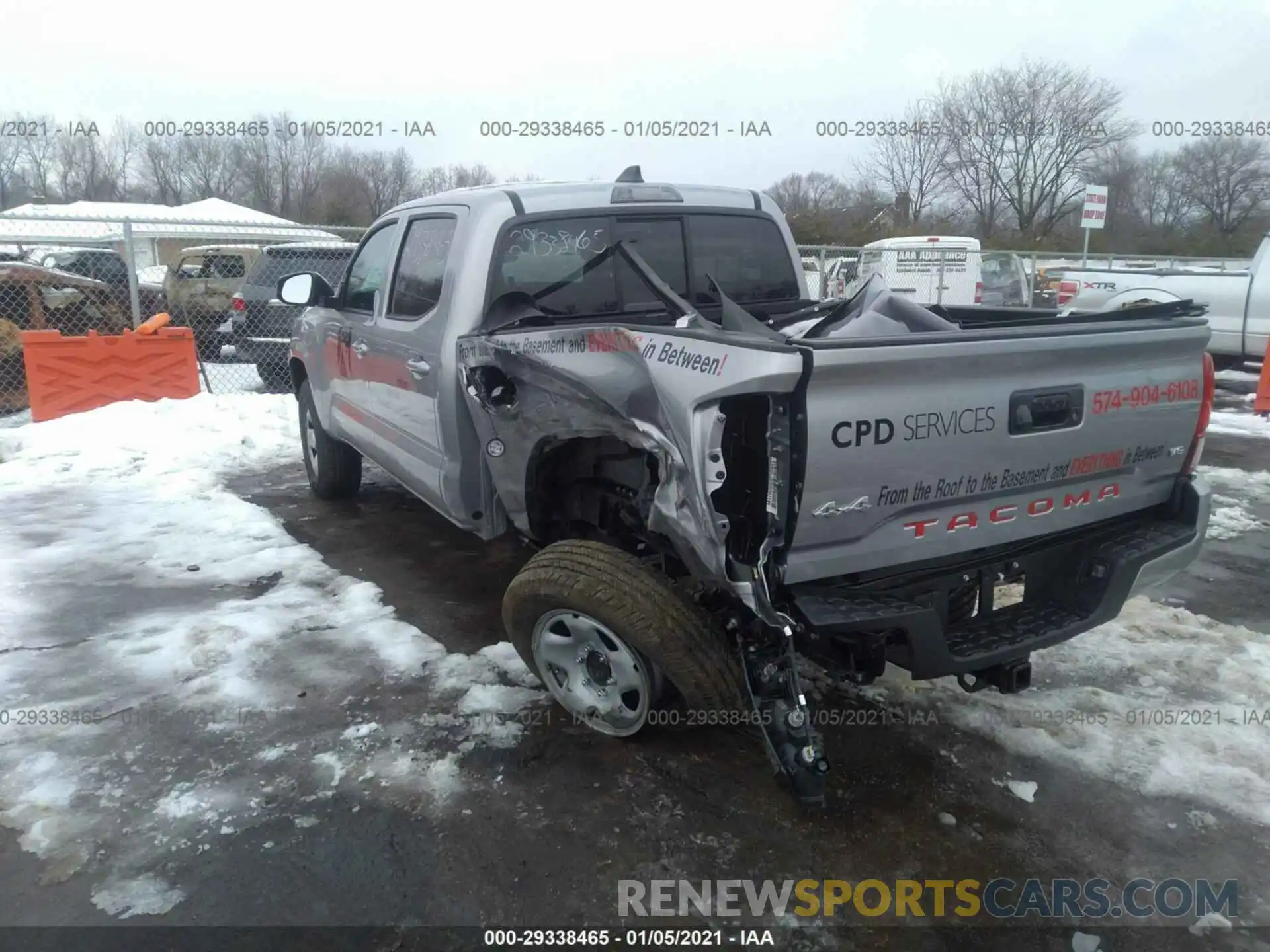 3 Photograph of a damaged car 3TMCZ5AN3MM376124 TOYOTA TACOMA 2021